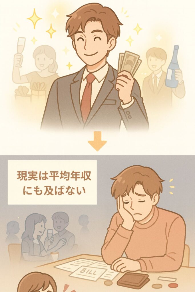 稼いでいる人と稼いでいない人