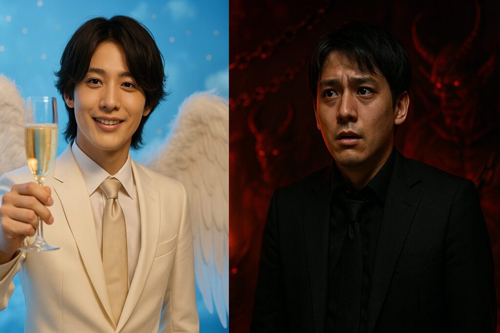 天国と地獄のような画像