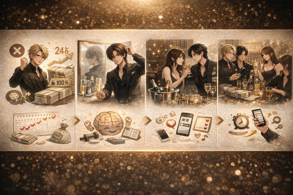 稼ぐために必要なことの図解