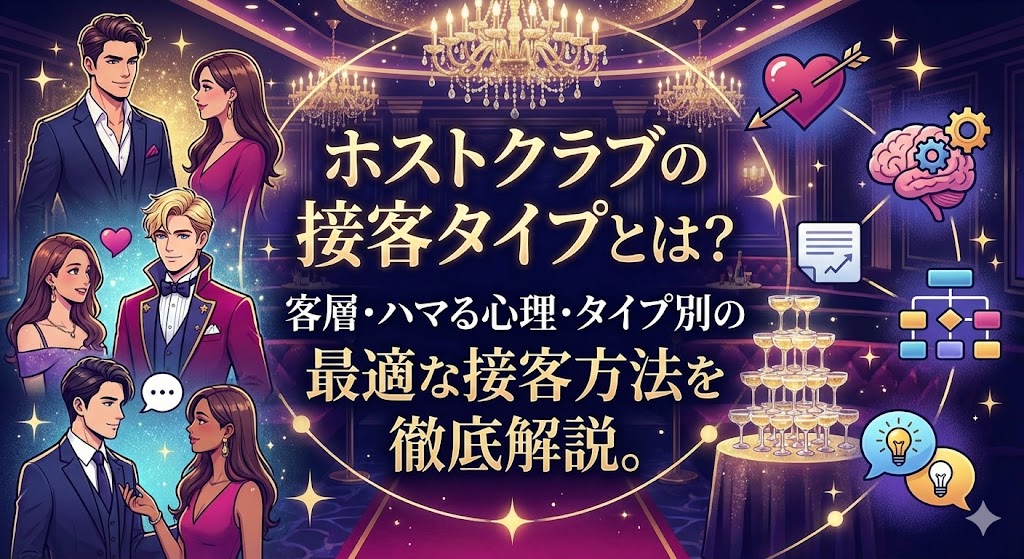 ホストクラブの接客タイプのアイキャッチ